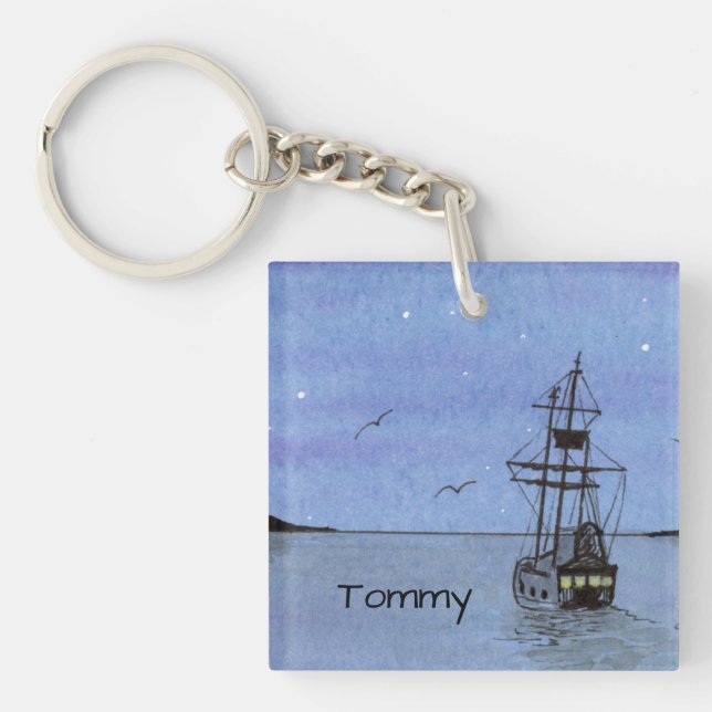Tall Ship Key Ring (Front)
