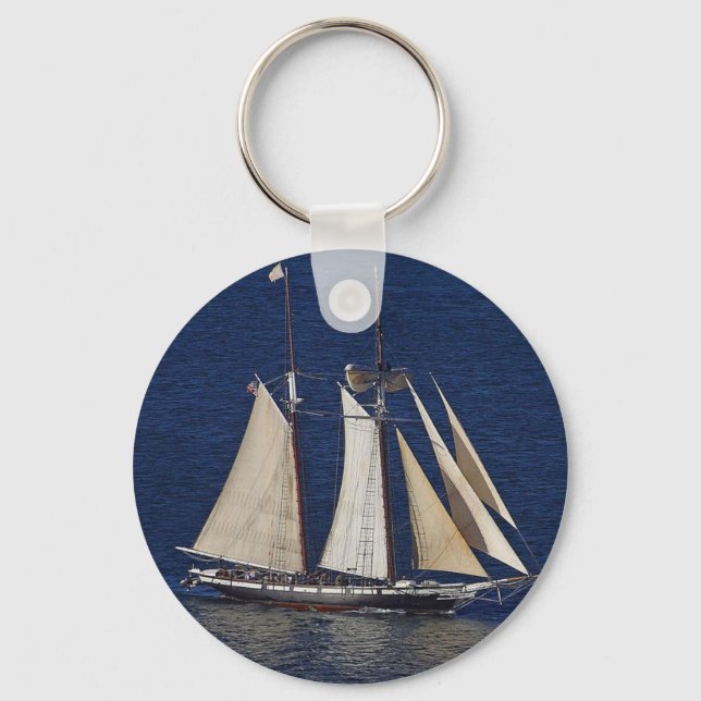Tall Ship Keychain (Front)