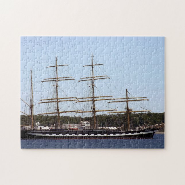 Tall Ship Kruzenshtern Photo Jigsaw Puzzle (Horizontal)