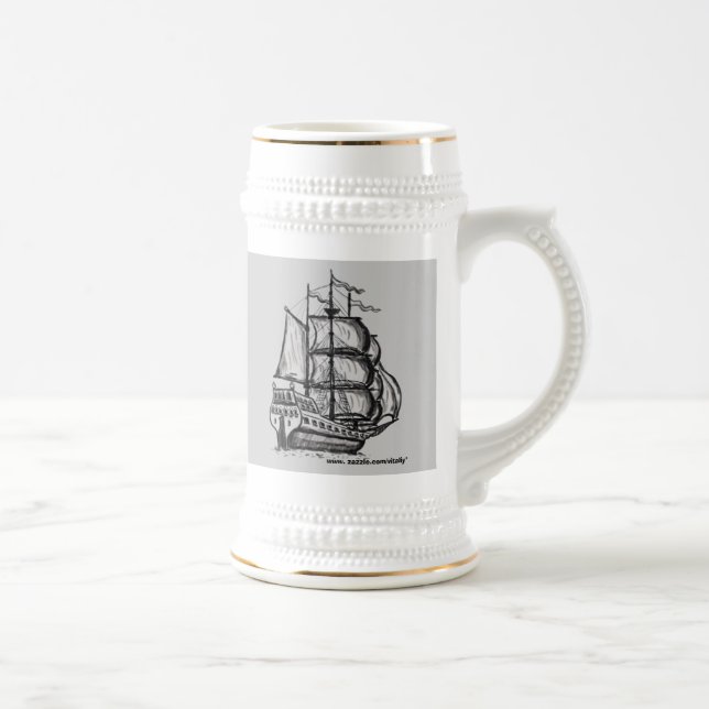 Tall ship mug design (Right)