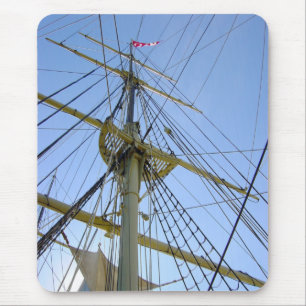 Tall Ship Rigging Mouse Pad