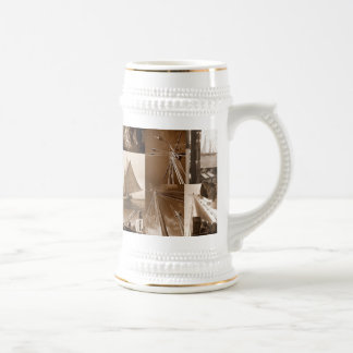 Tall Ship Sailing Beer Stein