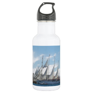 Tall Ship Sailing Out Of Harbour 532 Ml Water Bottle