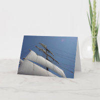 Tall Ship Sails Note Card