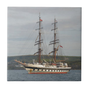 Tall ship Stavros S Niarchos. Tile