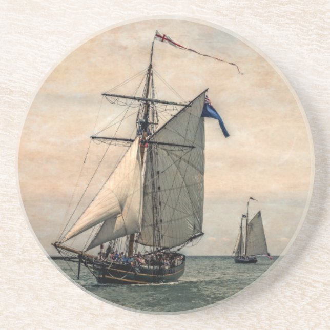 Tall Ships Festival, Digitally Altered Coaster (Front)