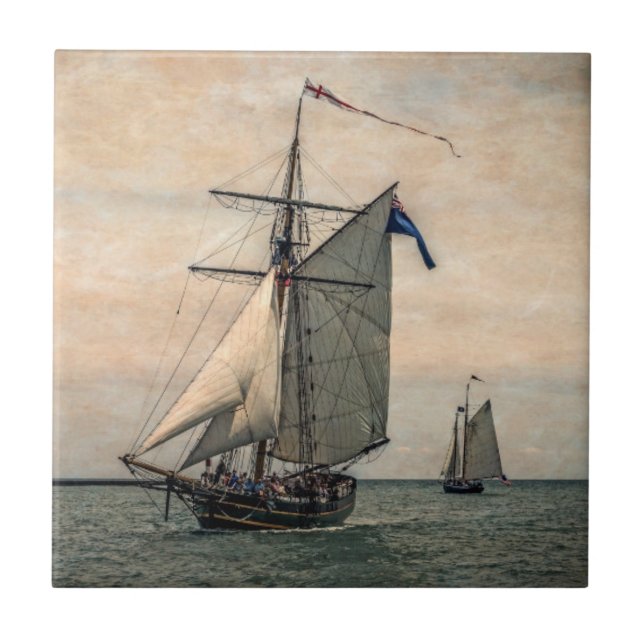 Tall Ships Festival, Digitally Altered Tile (Front)