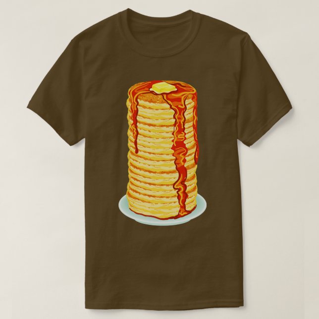Tall Stack of Pancakes T-Shirt (Design Front)
