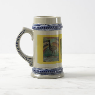 Tall stein with birds by Nor J