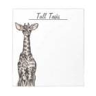 Tall Tasks - Giraffe To Do List notepad