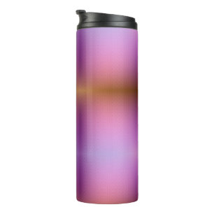 Tall travel mug with a black lid