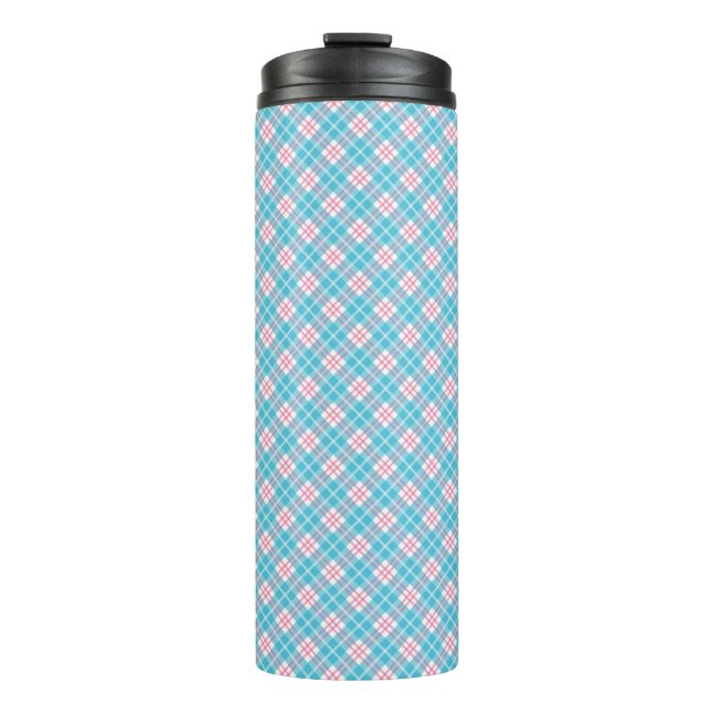 Tall travel mug with a black lid (Front)