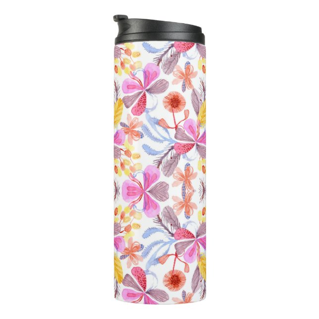 Tall travel mug with a black lid (Rotated Right)
