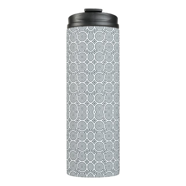 Tall travel mug with a black lid (Front)