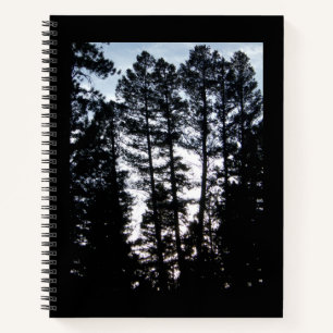 Tall Trees in CO Mountains Spiral Notebook