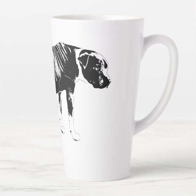 Tall Vector, Bold Start Latte Mug (Right)