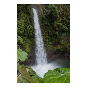 Tall Waterfall in Costa Rica Photo Print