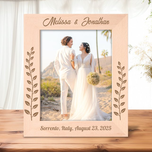 Tall Wreath Branch Couple Wedding Anniversary 8x10 Etched Frames (Creator Uploaded)