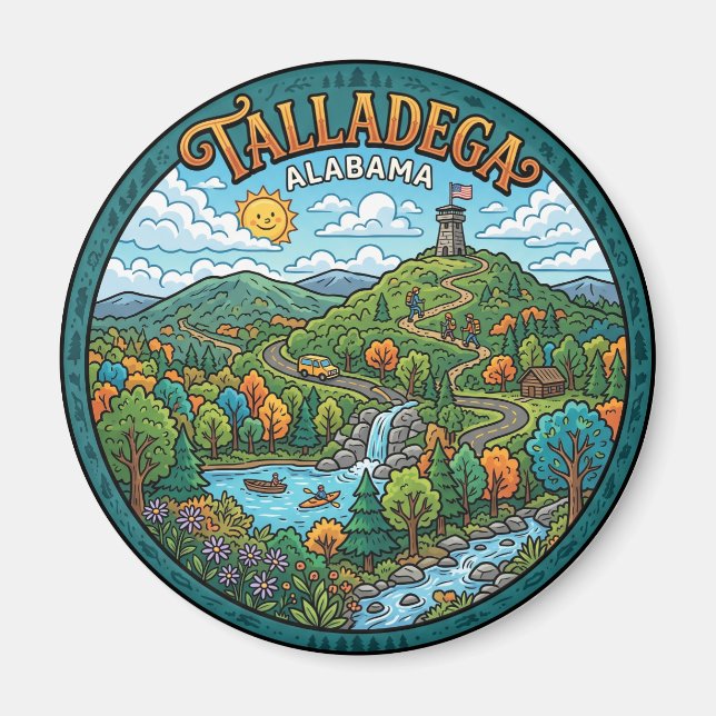 Talladega National Forest Alabama Magnet (Front)