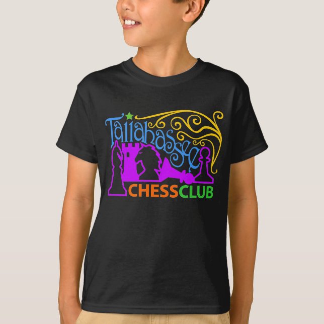 Tallahassee Chess Club Mardi Gras T-Shirt (Front)