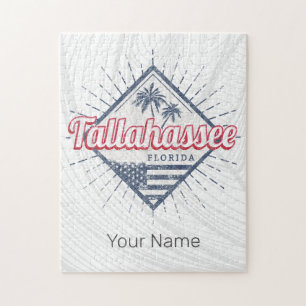 Tallahassee City Florida United States Vintage USA Jigsaw Puzzle