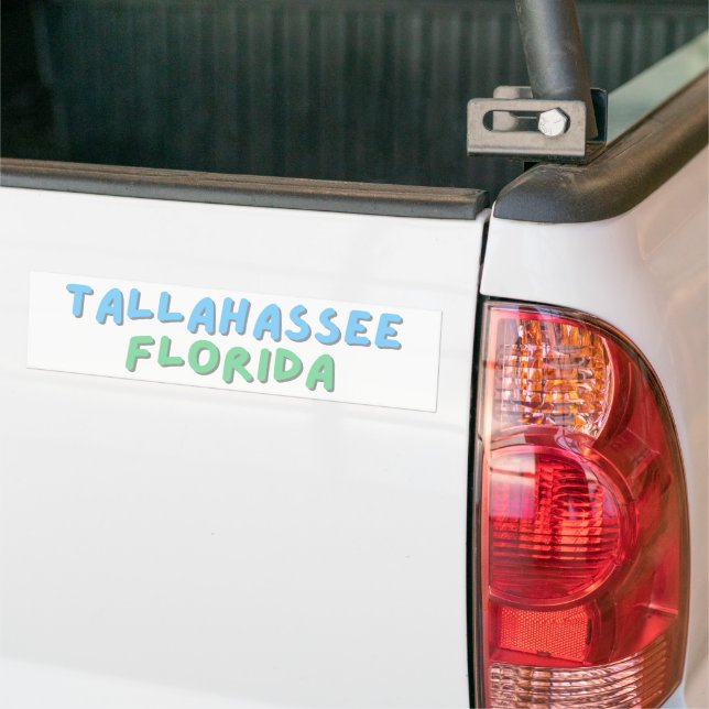 Tallahassee Florida Bumper Sticker (On Truck)
