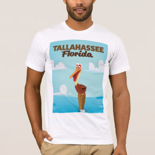 Tallahassee Florida cartoon travel poster T-Shirt