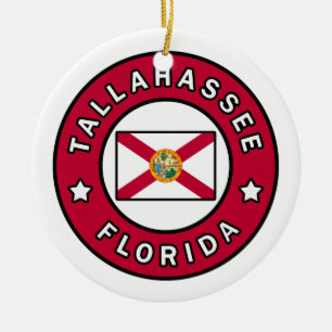 Tallahassee Florida Ceramic Tree Decoration