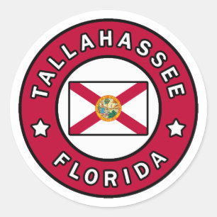 Tallahassee Florida Classic Round Sticker