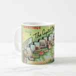 Tallahassee Florida Greeting Mug<br><div class="desc">A retro,  vintage greetings postcard from Tallahassee,  Florida repurposed!</div>