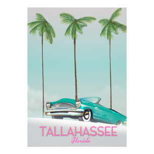 Tallahassee Florida travel poster