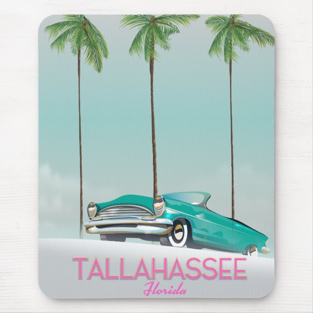 Tallahassee Florida travel poster Mouse Pad (Front)