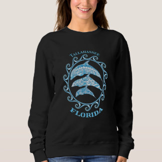 Tallahassee Florida Tribal Dolphins Ocean Animals Sweatshirt