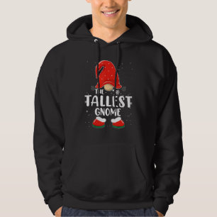 Tallest Gnome Buffalo Plaid Matching Family Christ Hoodie