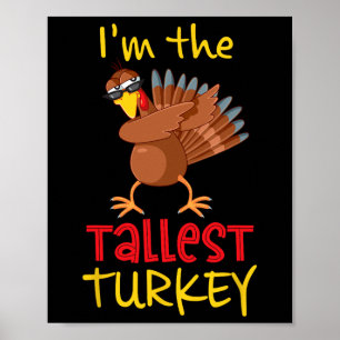 Tallest Turkey Matching Family Group Thanksgiving  Poster