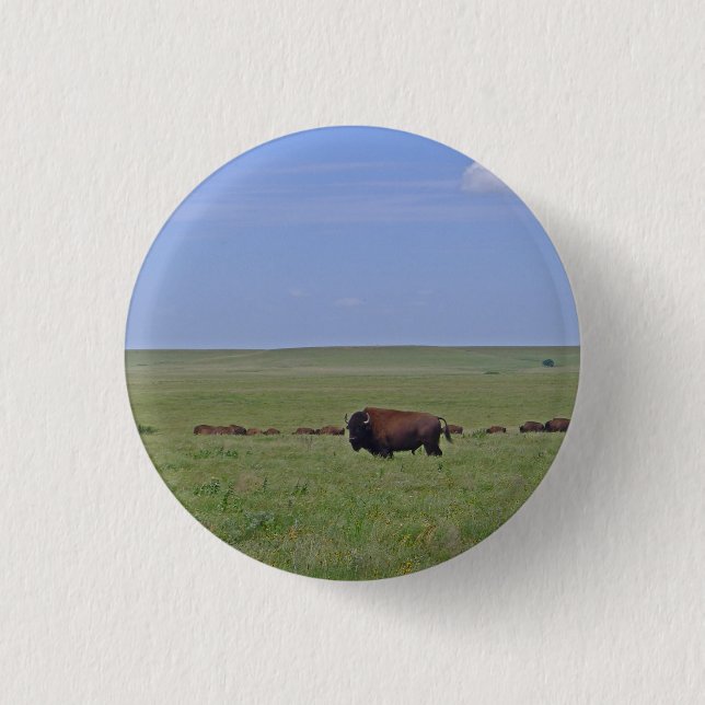 Tallgrass Prairie National Preserve - Kansas 3 Cm Round Badge (Front)