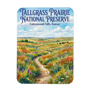 Tallgrass Prairie National Preserve USA Magnet