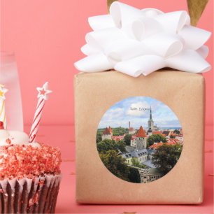 Tallin, Estonia Historic Centre,  Classic Round Sticker