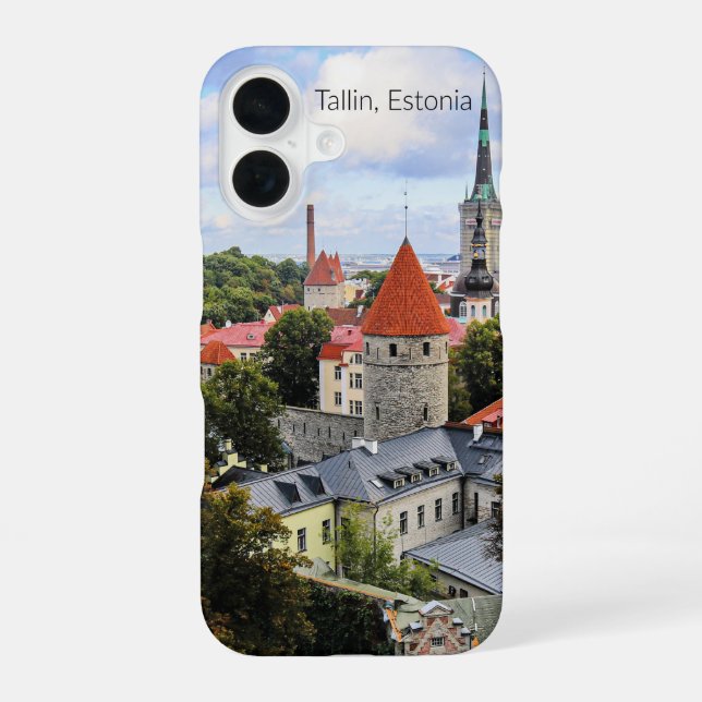 Tallin, Estonia Historic Centre,  iPhone 16 Case (Back)