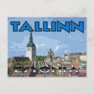 Tallin, Visit Estonia Postcard