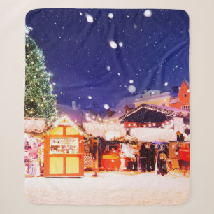 Tallinn Christmas Market. Sherpa Blanket