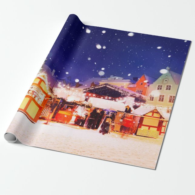 Tallinn Christmas Market.  Wrapping Paper (Unrolled)