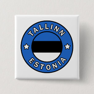 Tallinn Estonia 15 Cm Square Badge