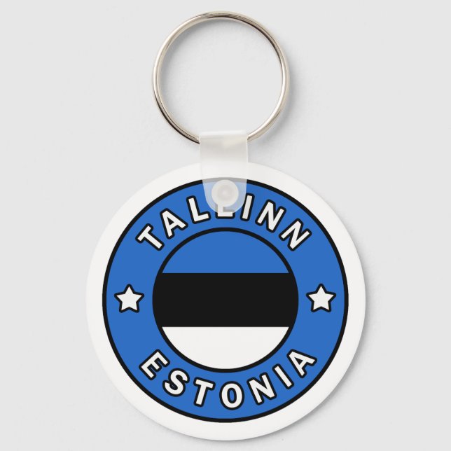 Tallinn Estonia Key Ring (Front)