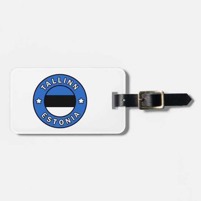 Tallinn Estonia Luggage Tag (Front Horizontal)