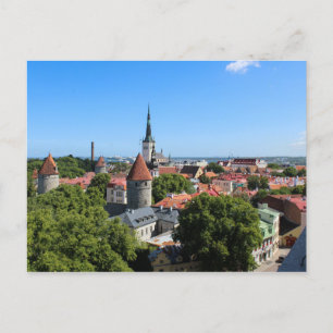 Tallinn Estonia Old Town Postcard