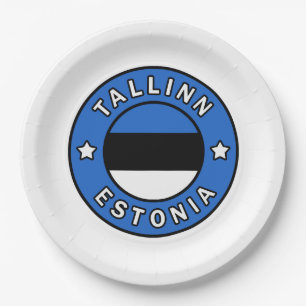 Tallinn Estonia Paper Plate