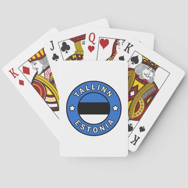 Tallinn Estonia Playing Cards (Back)