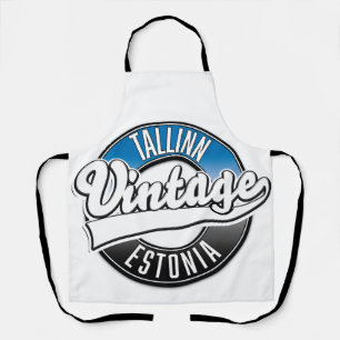 Tallinn Estonia vintage logo Apron