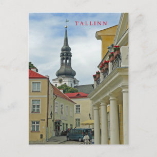 Tallinn Old Town view postcard